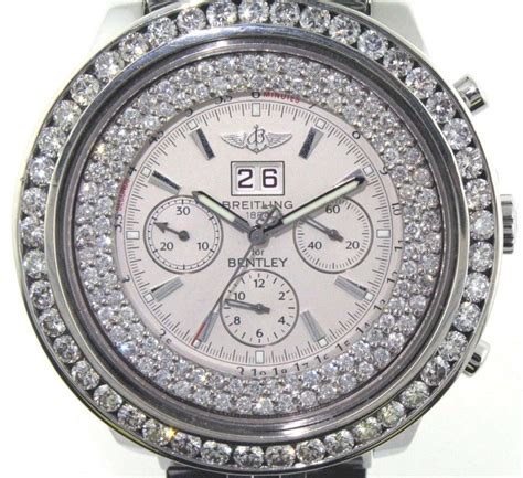 diamond breitling ebay|Breitling bentley diamond bezel.